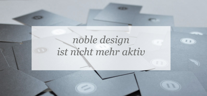 goodbye noble design